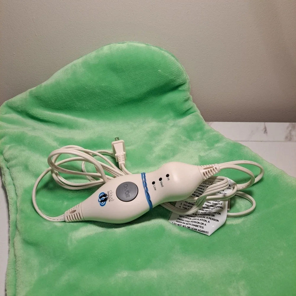 Cloud Massage Warming Pad Electric Heated Ultra Soft Flannel Heat Therapy 15x22
